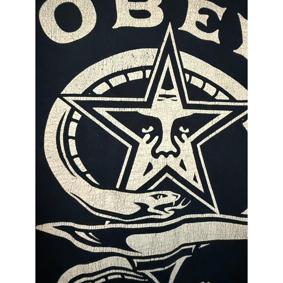 Men’s OBEY  E Pluribus Venom 1989 Snake Navy Graphic Shirt Size Large - Picture 6 of 6